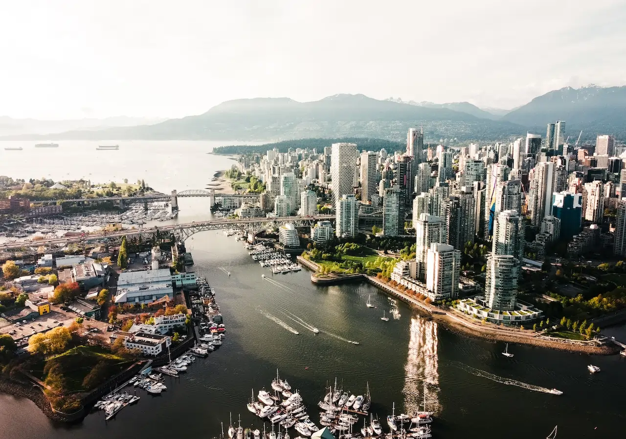 City of Vancouver - aerial view