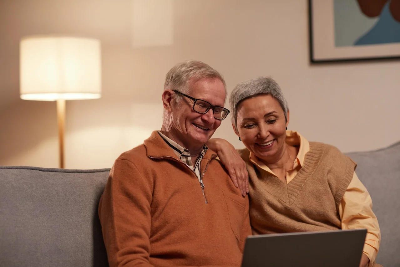 Older Couple happy